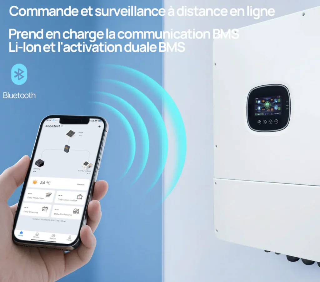 Banc de batteries lithium rack 48V 100Ah pour stockage 15,36 kWh