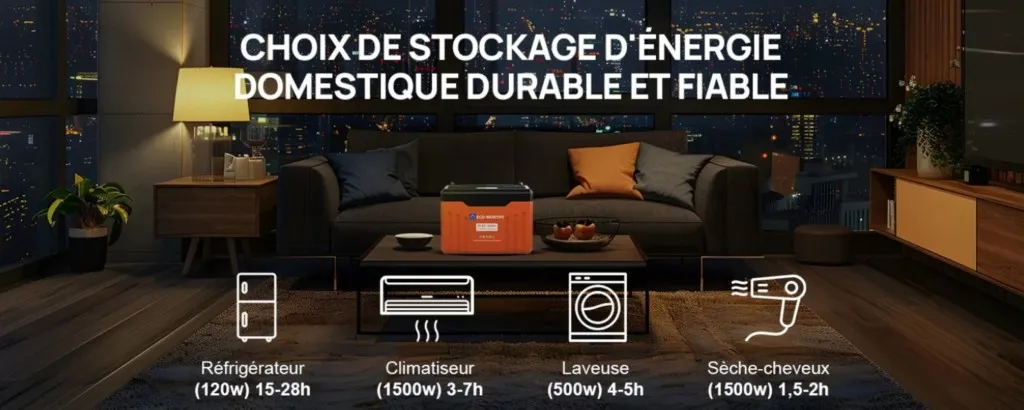 Utilisation extérieure batterie lithium 24V 100Ah