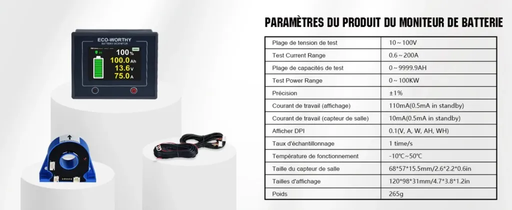 Capteur Hall pour surveillance batterie jusqu’à 200A
