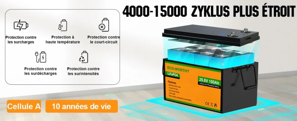 Schéma de branchement batterie lithium 24V en série