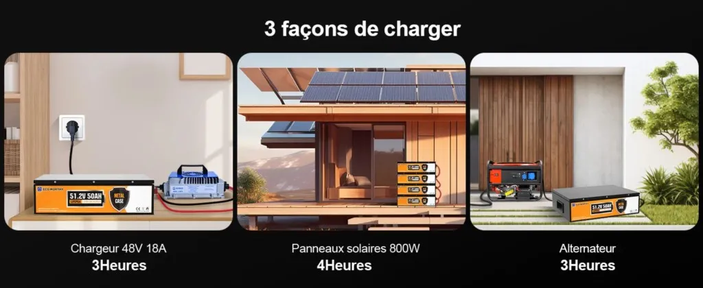 Batterie 48V 50Ah avec BMS intégré