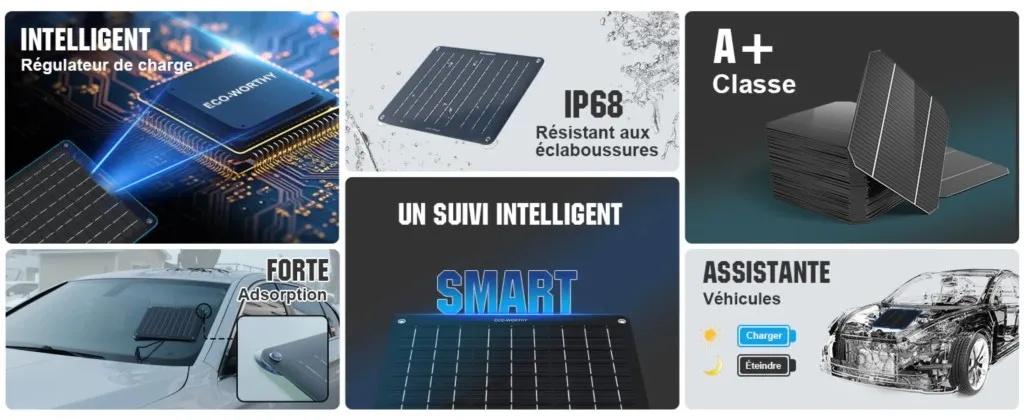 Entretien de batterie voiture à l’arrêt par énergie solaire