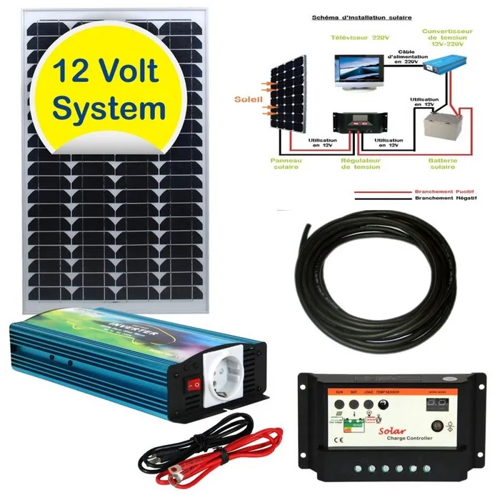 Kit solaire photovoltaïque 300W