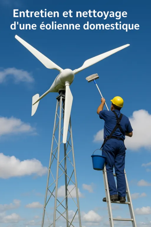 Nettoyage annuel d’une éolienne domestique : inspection des pales, du mât, des connexions et du régulateur