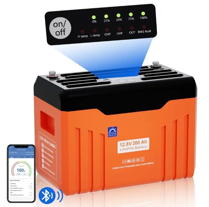 Batterie lithium 12V 300Ah LiFePO4 vue de face