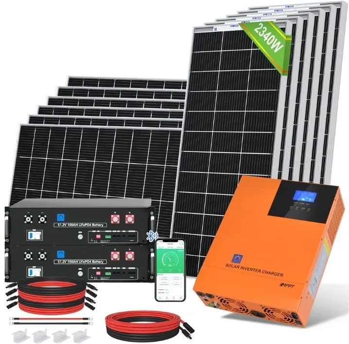 Kit solaire autonome 2340W avec batteries lithium