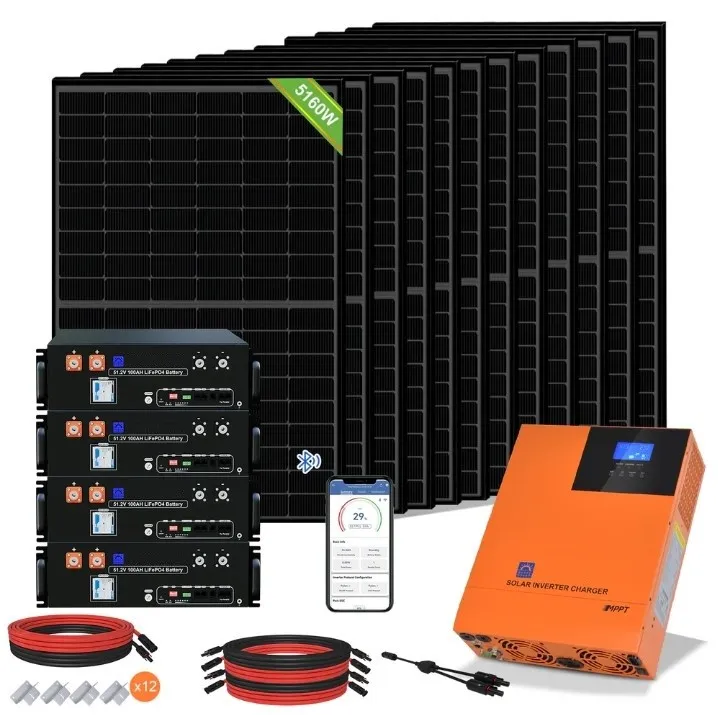 Vue d’ensemble du kit solaire 12 panneaux 430W full black