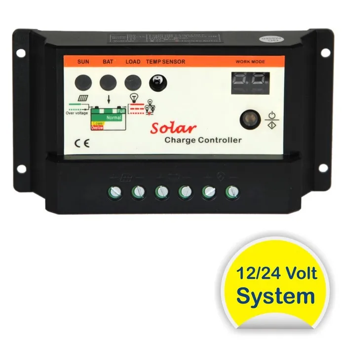 Régulateur de charge solaire 12-24V / 10A