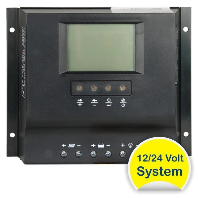Régulateur de charge solaire 12V / 24V 40A LCD