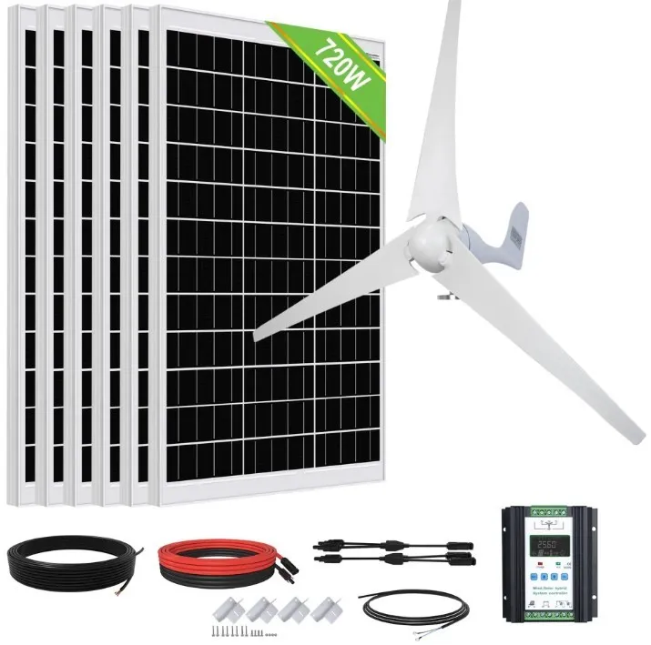 Kit hybride solaire éolien 1120W sans convertisseur pour site isolé