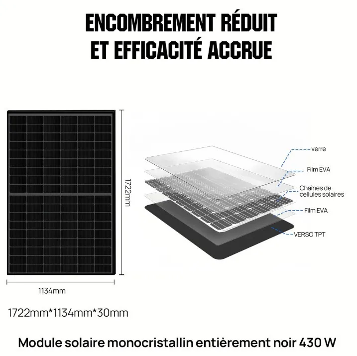 Câbles solaires 5 mètres MC4 section 4 mm2 pour raccordement panneaux onduleur