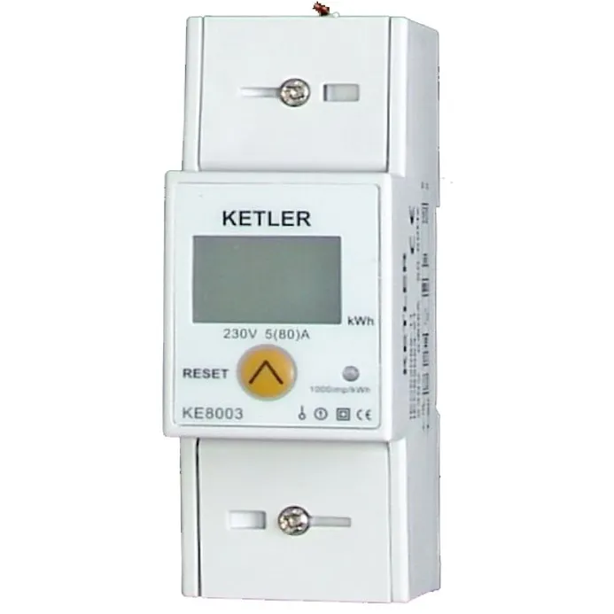 Compteur LCD modulaire monophase 80A