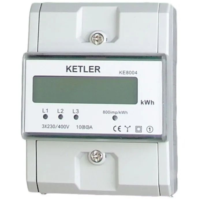 Compteur LCD modulaire triphasé 80A