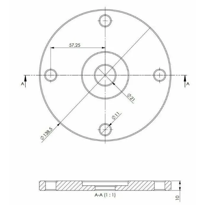 Entraxe bride de fixation de mat pour éolienne Air-Side