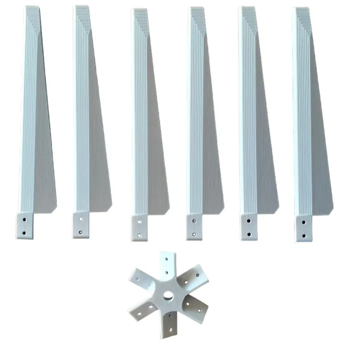 Kit 6 pales et moyeu pour éolienne en diamètre 72cm
