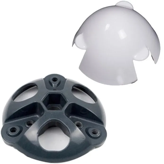 Kit cache-moyeu en aluminium pour éolienne 3 pales en 135mm