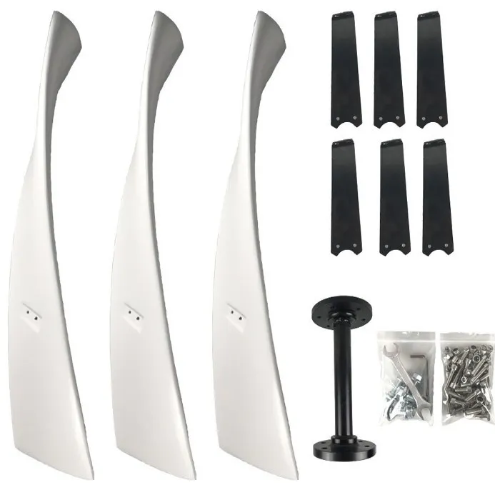 Kit de pales de rechange blanc complet pour génératrice verticale