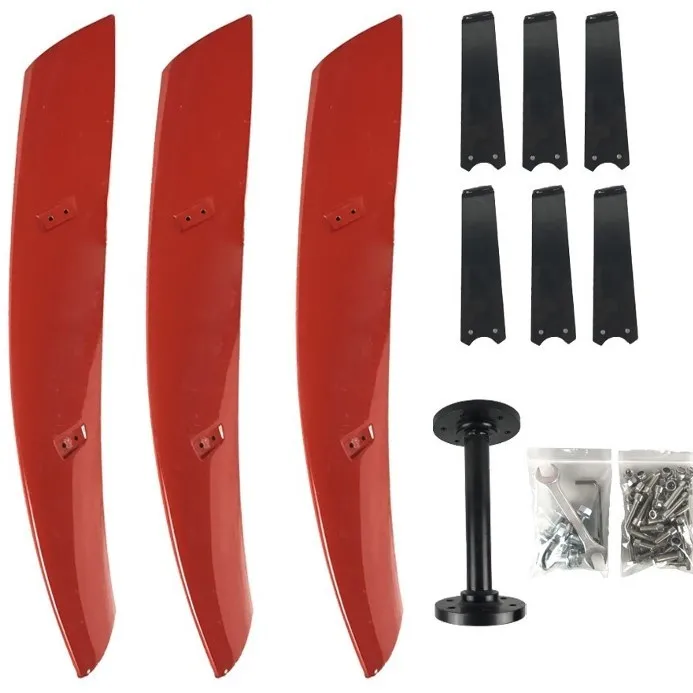Kit de pales de rechange rouge complet pour génératrice verticale