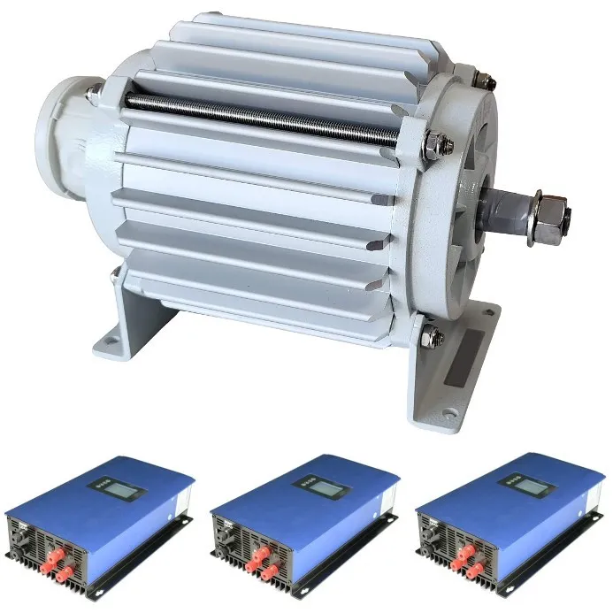Vue d'ensemble du kit générateur électrique triphasé 2000W
