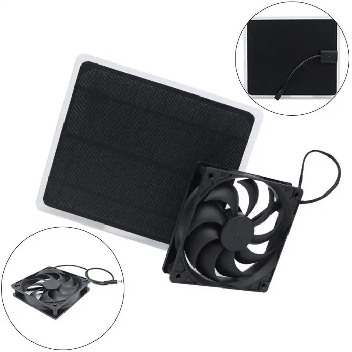 Kit ventilateur 10w 5v Solaire photovoltaïque