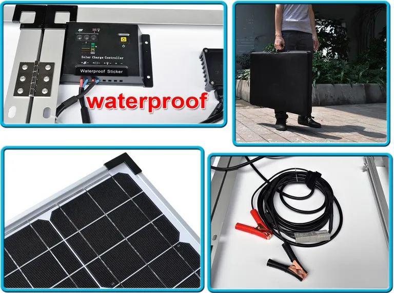 Panneau solaire pliable 150W (système 12V)