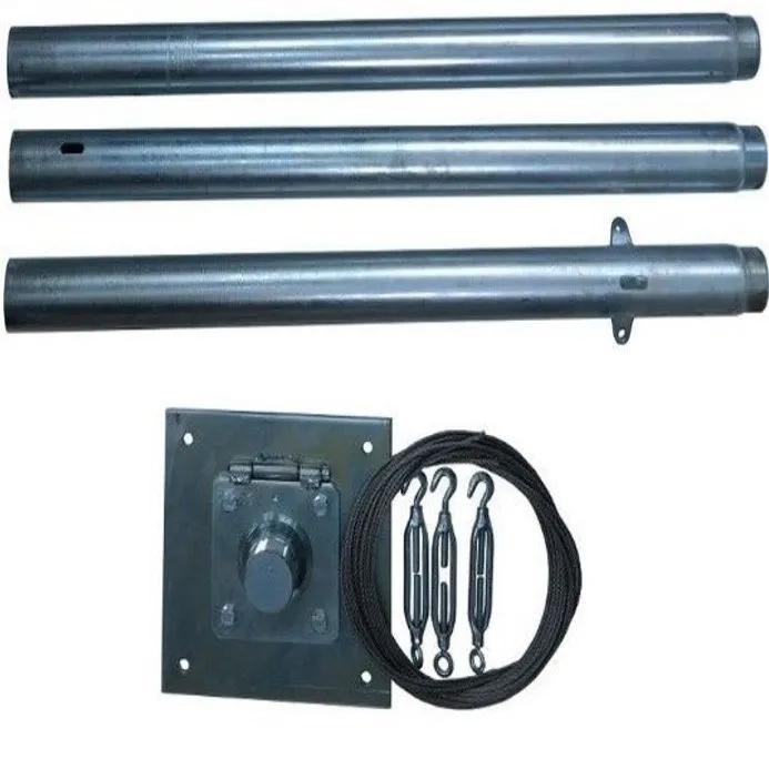 Mât haubané pour éolienne verticale low-speed 3 mètres