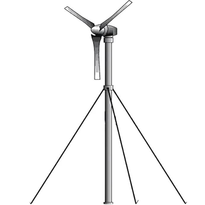 Mât haubané universel pour éolienne 5 mètres
