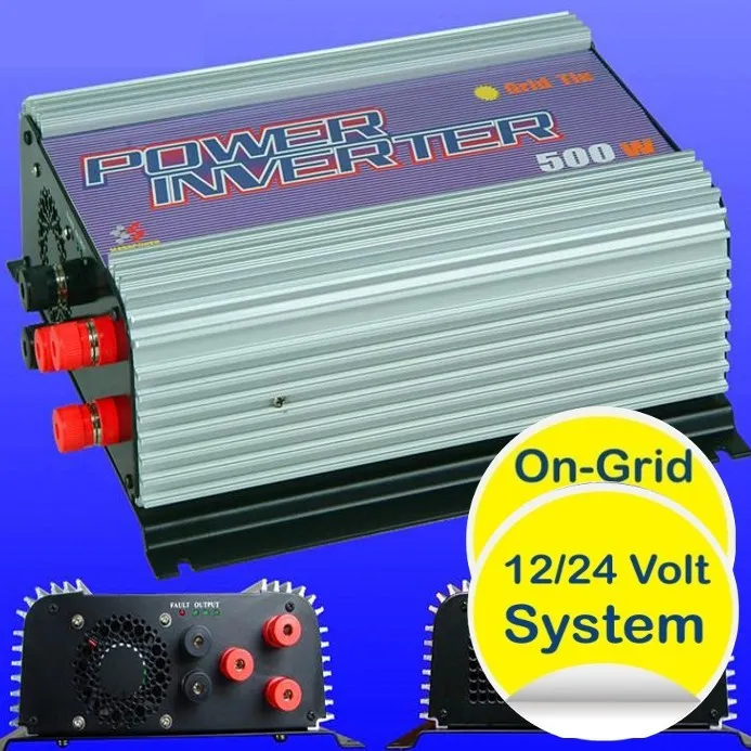 Onduleur 450W/500W 12V/24V injection réseau spécial éolienne