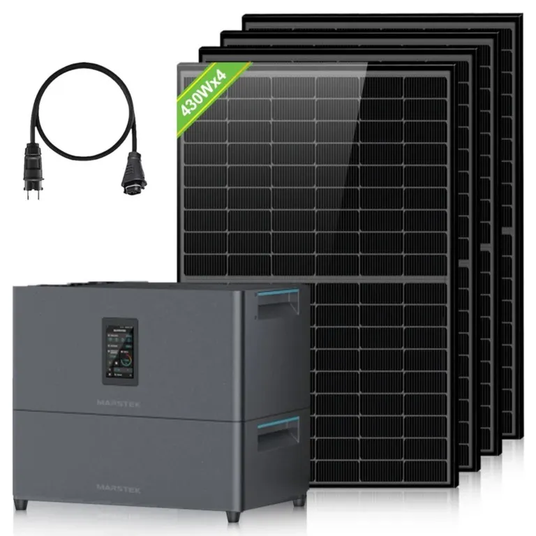 Kit solaire balcon 1720Wc avec stockage 5,12kWh en autoconsommation