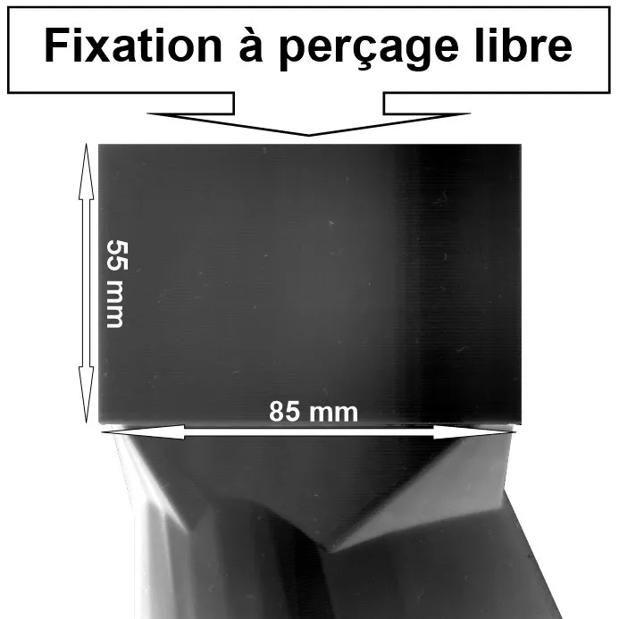 Plan et dimensions de la fixation pales domestiques piggott en 120cm