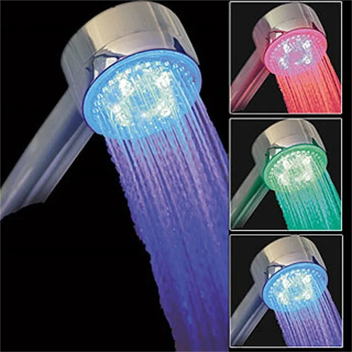 Pommeau de douche lumineux LED