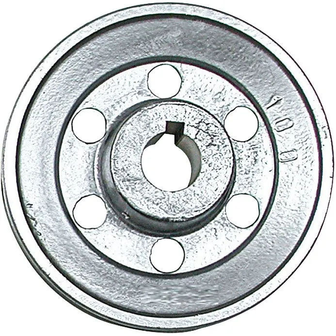 Poulie 100mm x 19mm pour dynamo éolienne en aluminium
