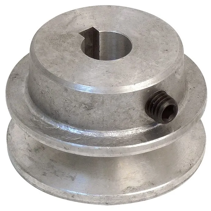 Poulie 50mm x 14mm pour dynamo ou génératrice éolienne en alu