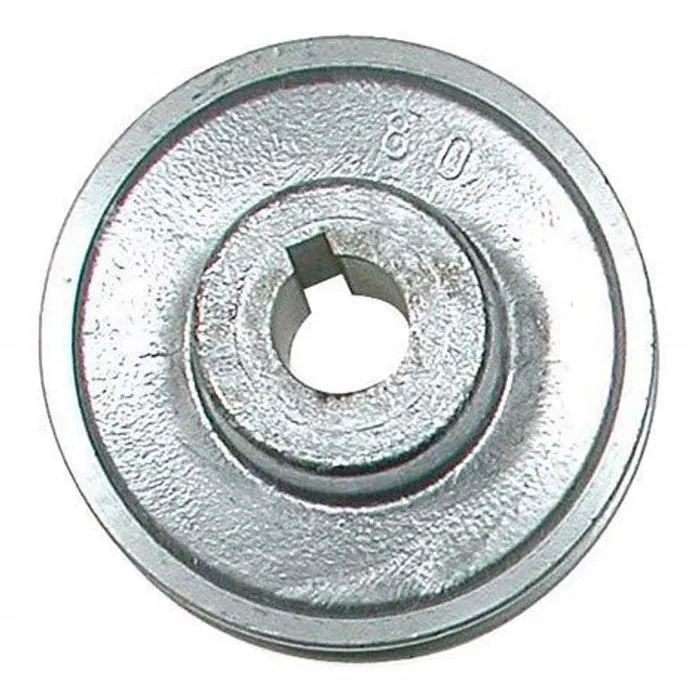 Poulie 80mm x 19mm pour dynamo ou générateur éolienne en alu