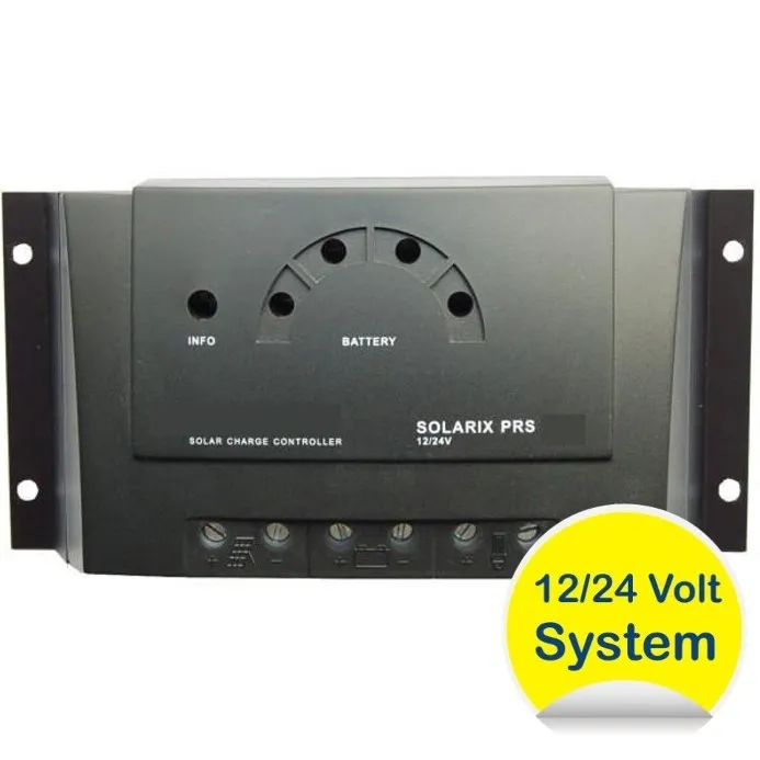 Régulateur de charge solaire PWM 12V/24V 20A