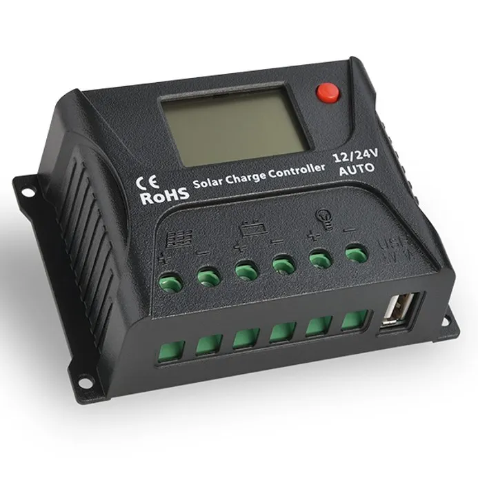 Régulateur solaire 12V 24V automatic solar 10A