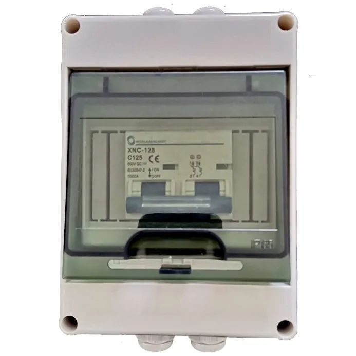 Coffret de Protection Électrique Photovoltaïque et Eolien 125A - Installation DC avec Stockage