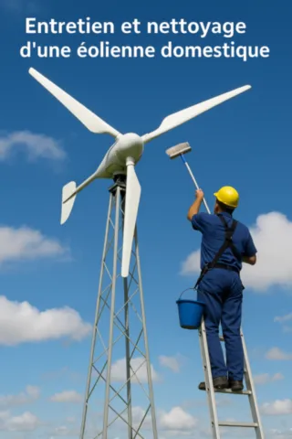 Nettoyage annuel d’une éolienne domestique : inspection des pales, du mât, des connexions et du régulateur