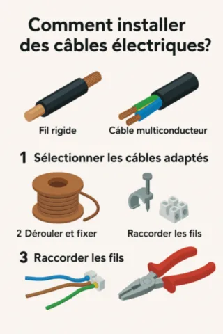 Comment installer des câbles électriques