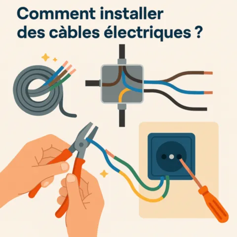 comment installer un cable électrique