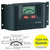 Régulateur de charge solaire 12-24V /  30A LCD