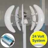 Eolienne 24v 750W VERTICALE avec régulateur externe