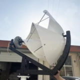 Éolienne Liam F1 en fonctionnement à faible vitesse de vent