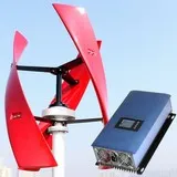 Eolienne injection réseau 600W VERTICALE Sydney rouge 48V Comptoir Eolien