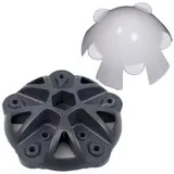Kit cache-moyeu en aluminium pour éolienne 5 pales en 135mm