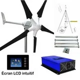 Kit éolienne 5 pales + Mât 2000w 48v 400V réduction de facture