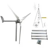 Kit éolienne domestique avec régulateur + Mât 1000w 24v