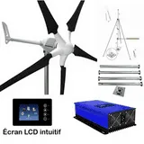 Kit éolienne + Mât 1000w 48v 230V réduction de facture domestique