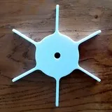 Mini-moyeu pour éolien vertical 8x128mm